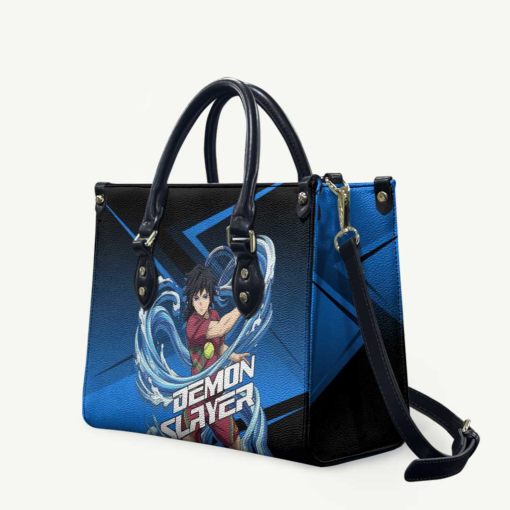 Giyuu Tomioka Water Serve Leather Bag Sporty Anime Mashup Style