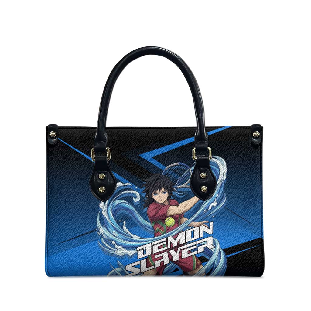 Giyuu Tomioka Water Serve Leather Bag Sporty Anime Mashup Style