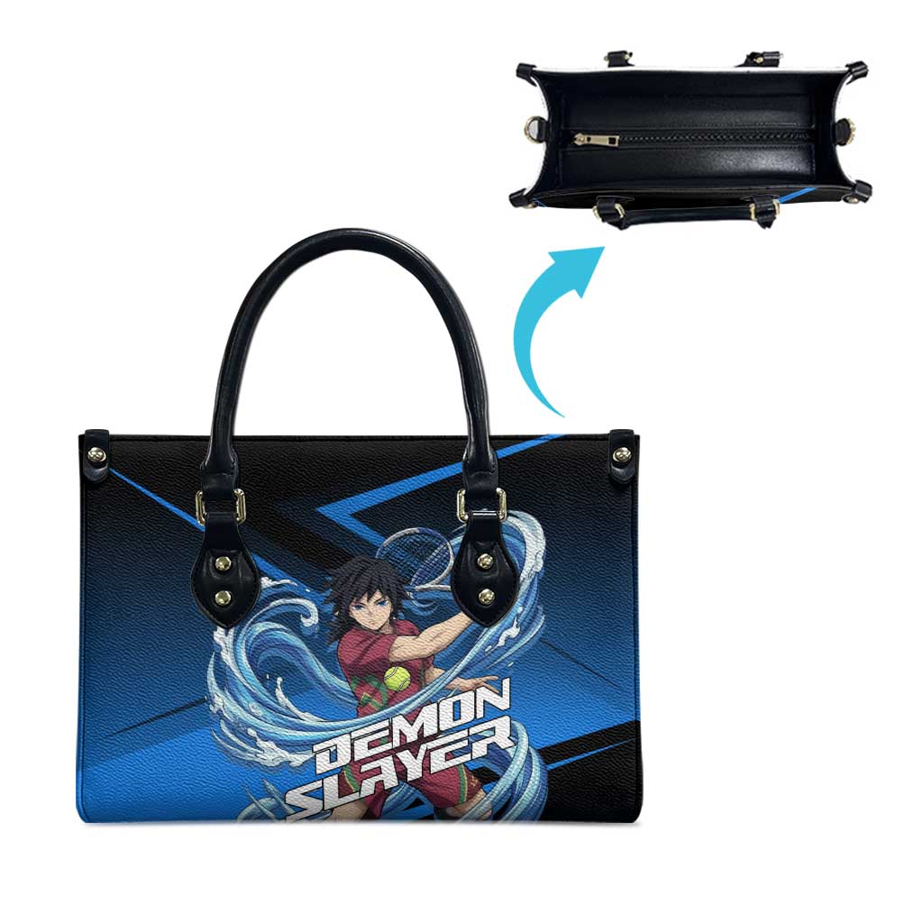 Giyuu Tomioka Water Serve Leather Bag Sporty Anime Mashup Style