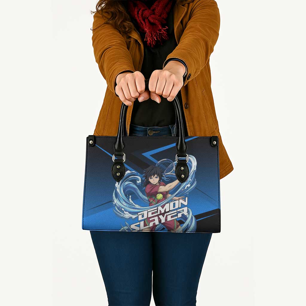 Giyuu Tomioka Water Serve Leather Bag Sporty Anime Mashup Style