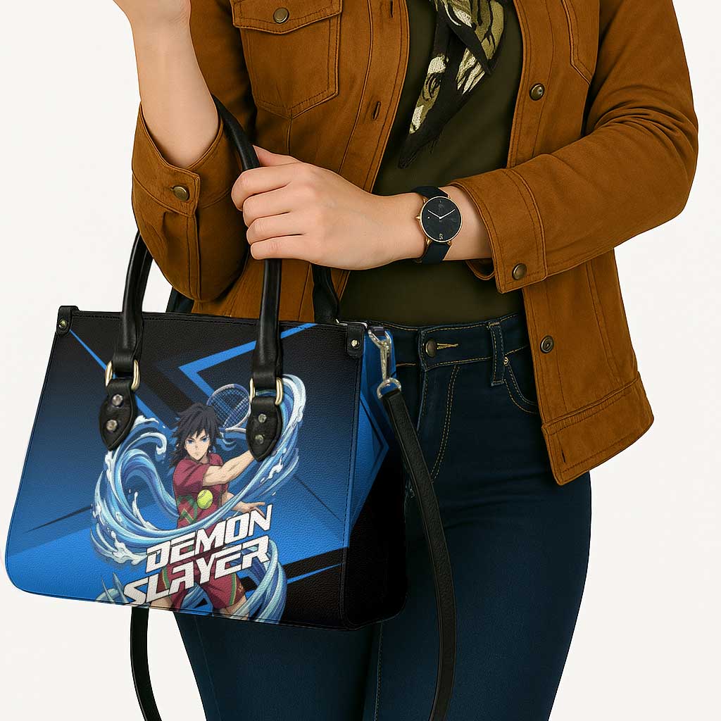 Giyuu Tomioka Water Serve Leather Bag Sporty Anime Mashup Style