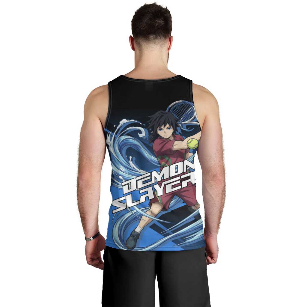 Giyuu Tomioka Water Serve Men Tank Top Sporty Anime Mashup Style