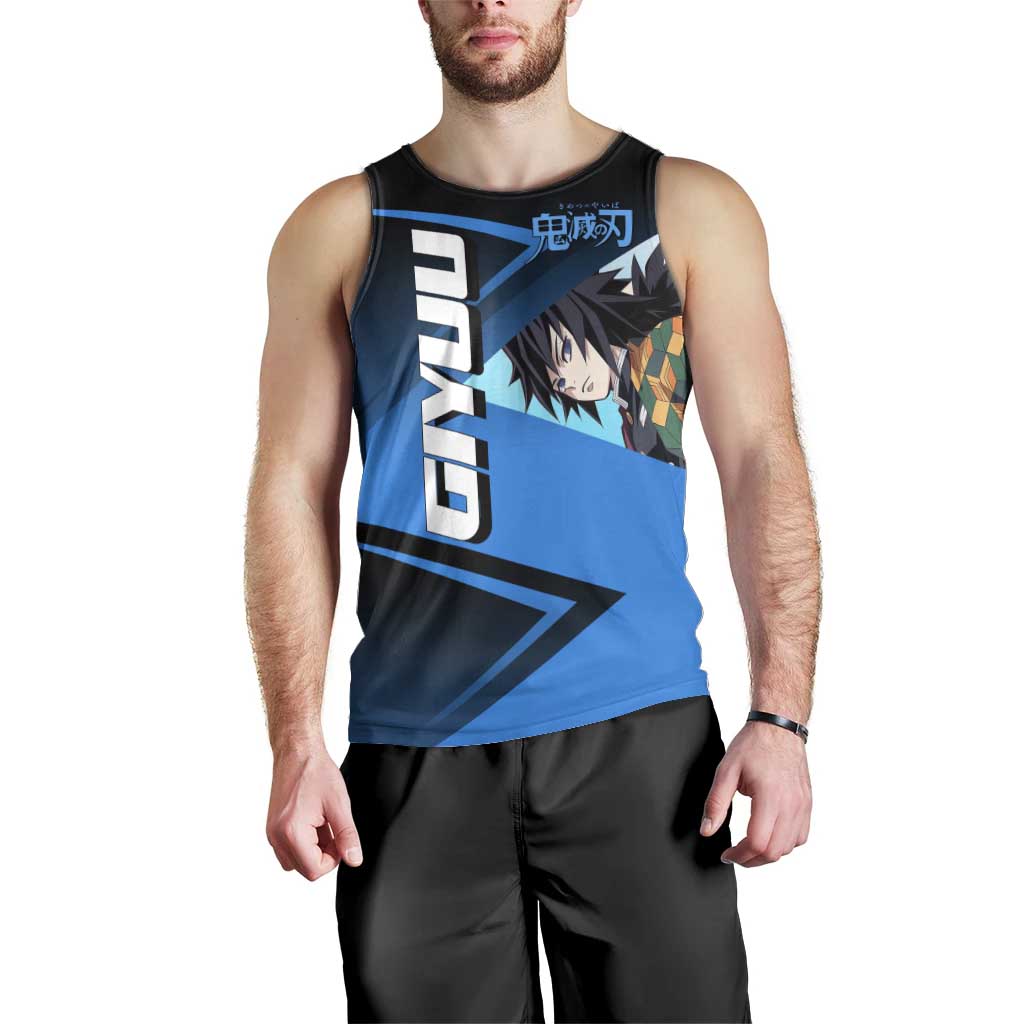 Giyuu Tomioka Water Serve Men Tank Top Sporty Anime Mashup Style