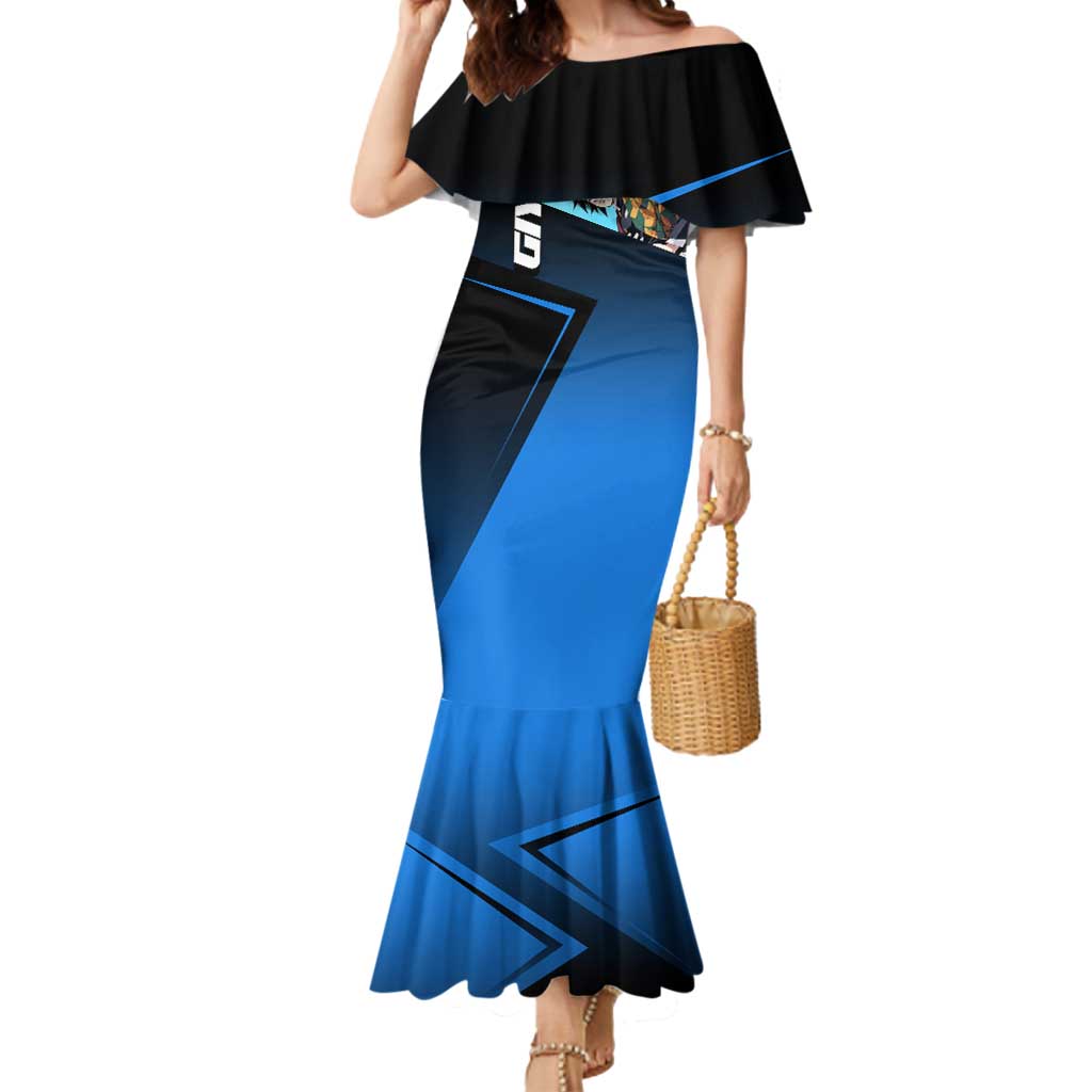 Giyuu Tomioka Water Serve Mermaid Dress Sporty Anime Mashup Style