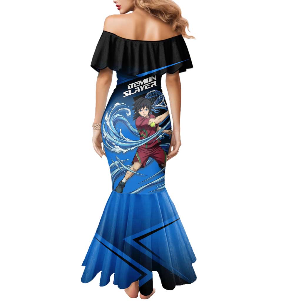 Giyuu Tomioka Water Serve Mermaid Dress Sporty Anime Mashup Style