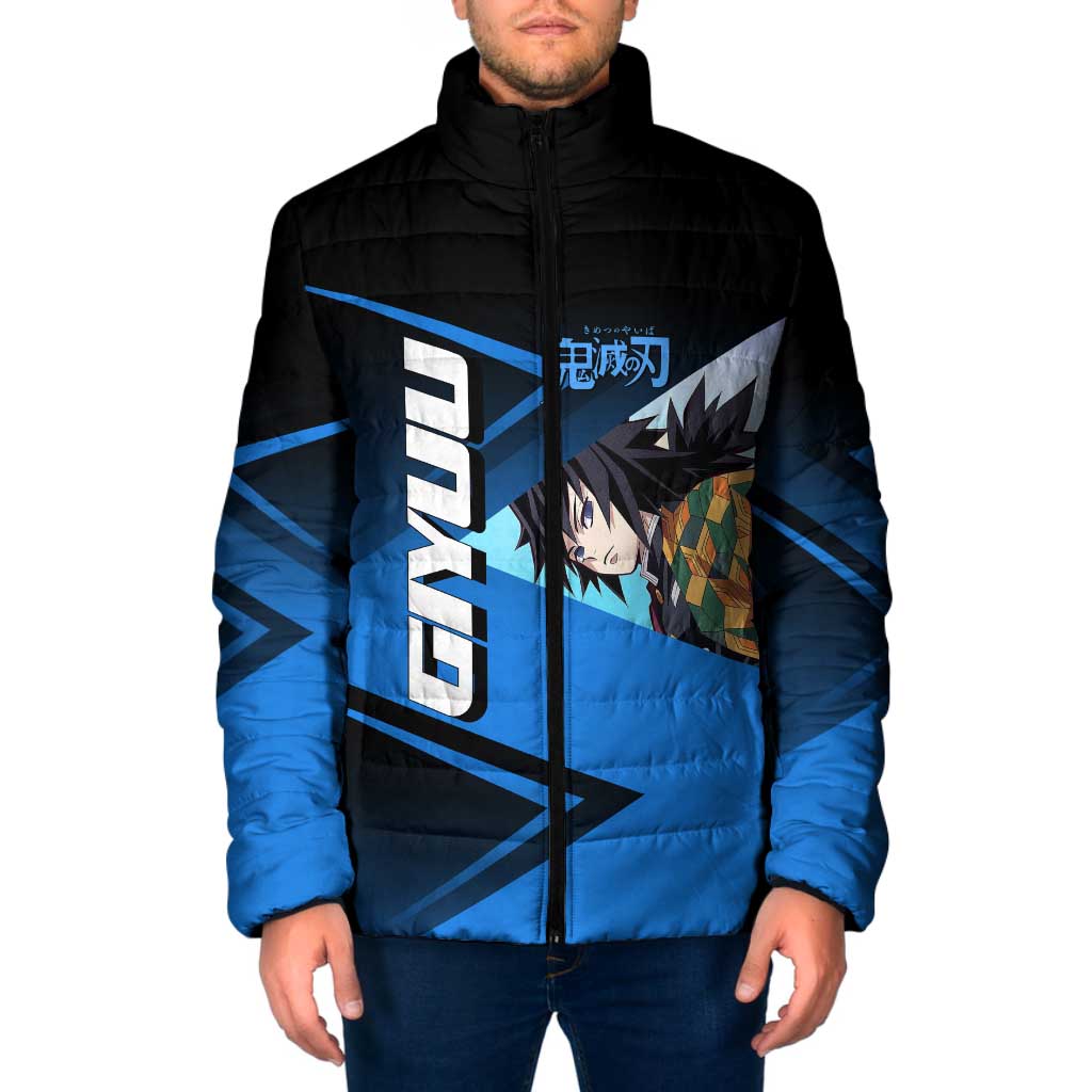 Giyuu Tomioka Water Serve Padded Jacket Sporty Anime Mashup Style