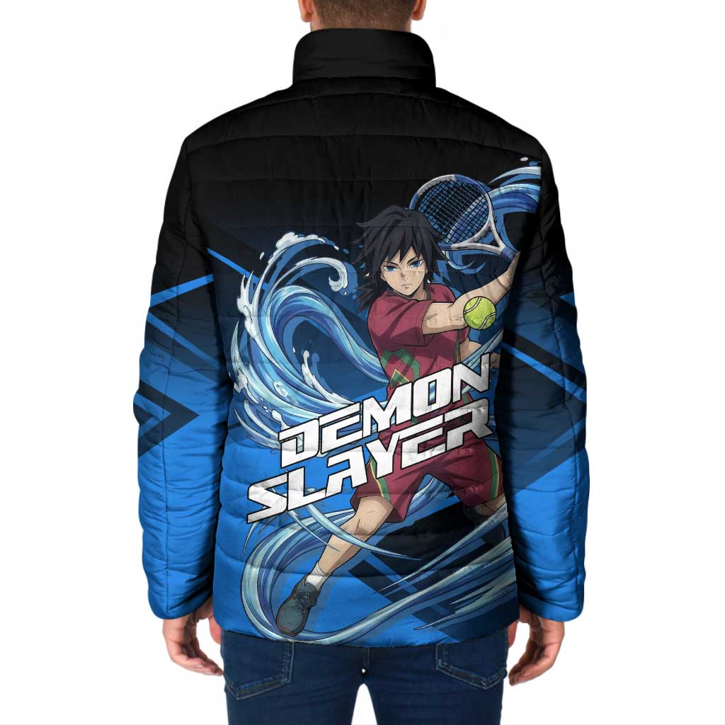 Giyuu Tomioka Water Serve Padded Jacket Sporty Anime Mashup Style