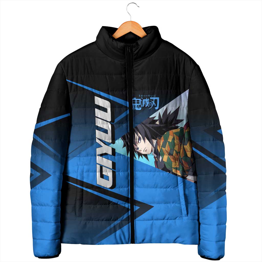 Giyuu Tomioka Water Serve Padded Jacket Sporty Anime Mashup Style