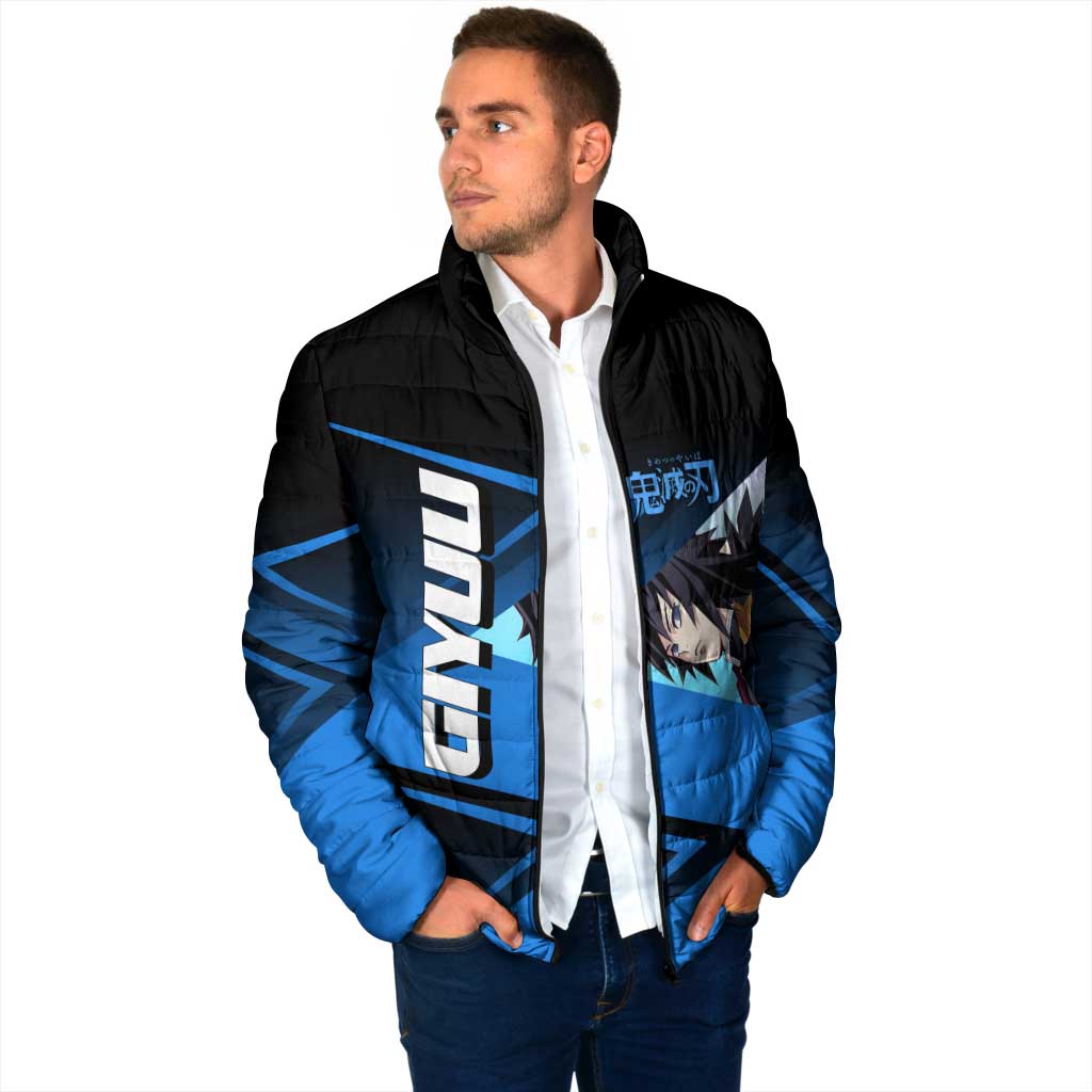 Giyuu Tomioka Water Serve Padded Jacket Sporty Anime Mashup Style