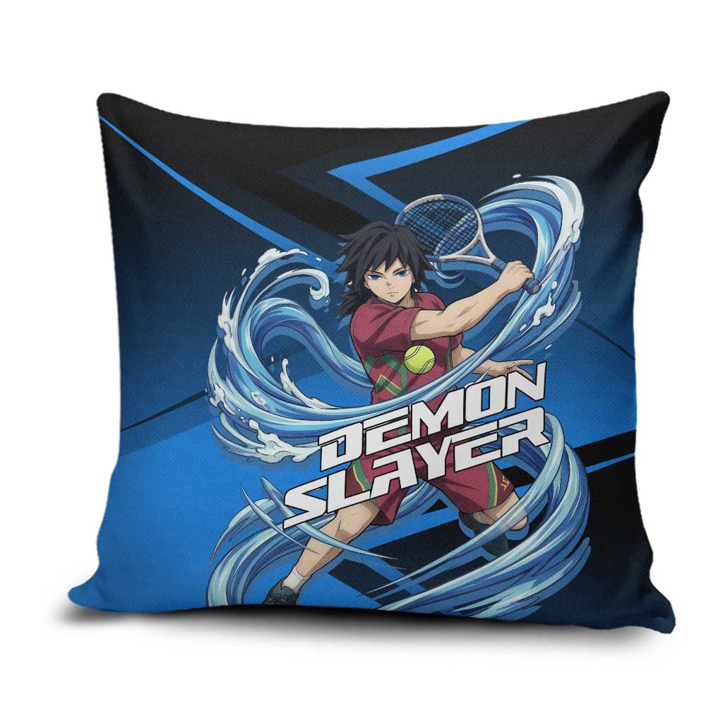Giyuu Tomioka Water Serve Pillow Cover Sporty Anime Mashup Style