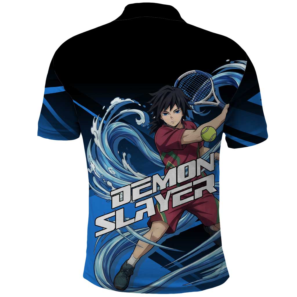 Giyuu Tomioka Water Serve Polo Shirt Sporty Anime Mashup Style
