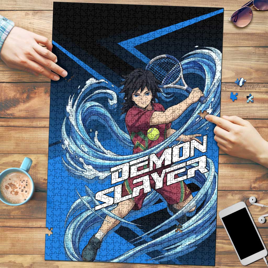 Giyuu Tomioka Water Serve Puzzle Sporty Anime Mashup Style