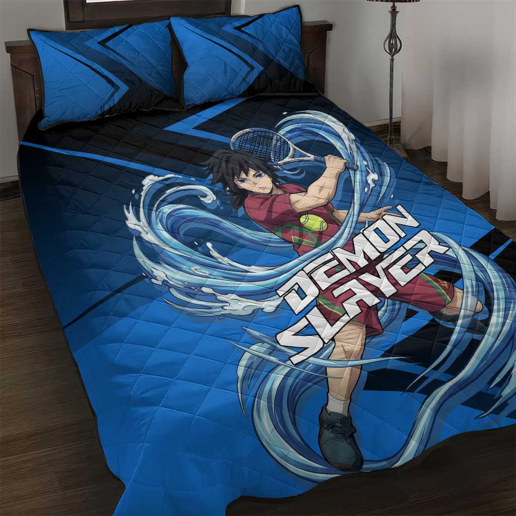 Giyuu Tomioka Water Serve Quilt Bed Set Sporty Anime Mashup Style