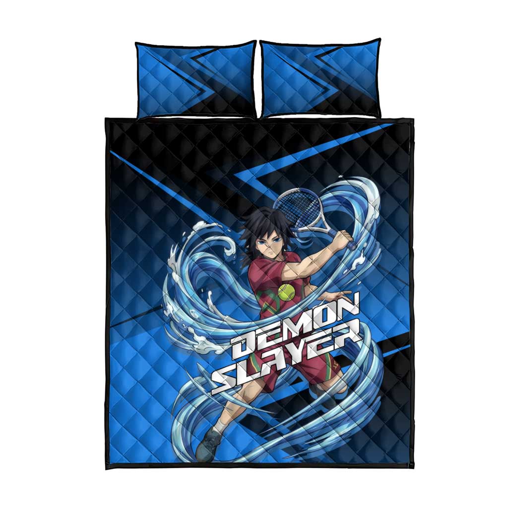 Giyuu Tomioka Water Serve Quilt Bed Set Sporty Anime Mashup Style