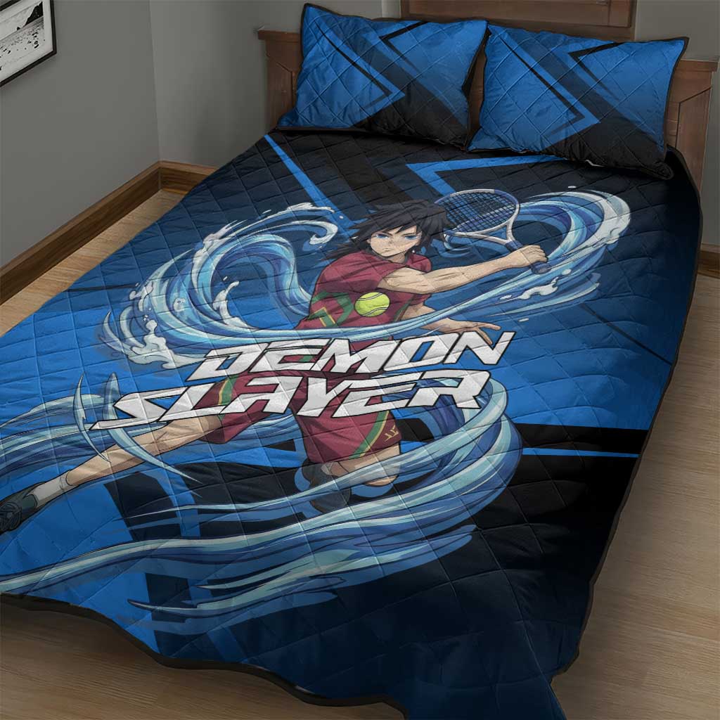 Giyuu Tomioka Water Serve Quilt Bed Set Sporty Anime Mashup Style