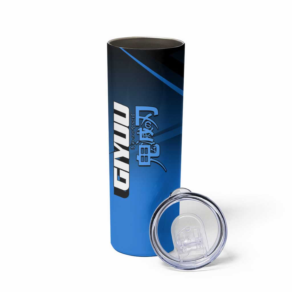 Giyuu Tomioka Water Serve Skinny Tumbler Sporty Anime Mashup Style