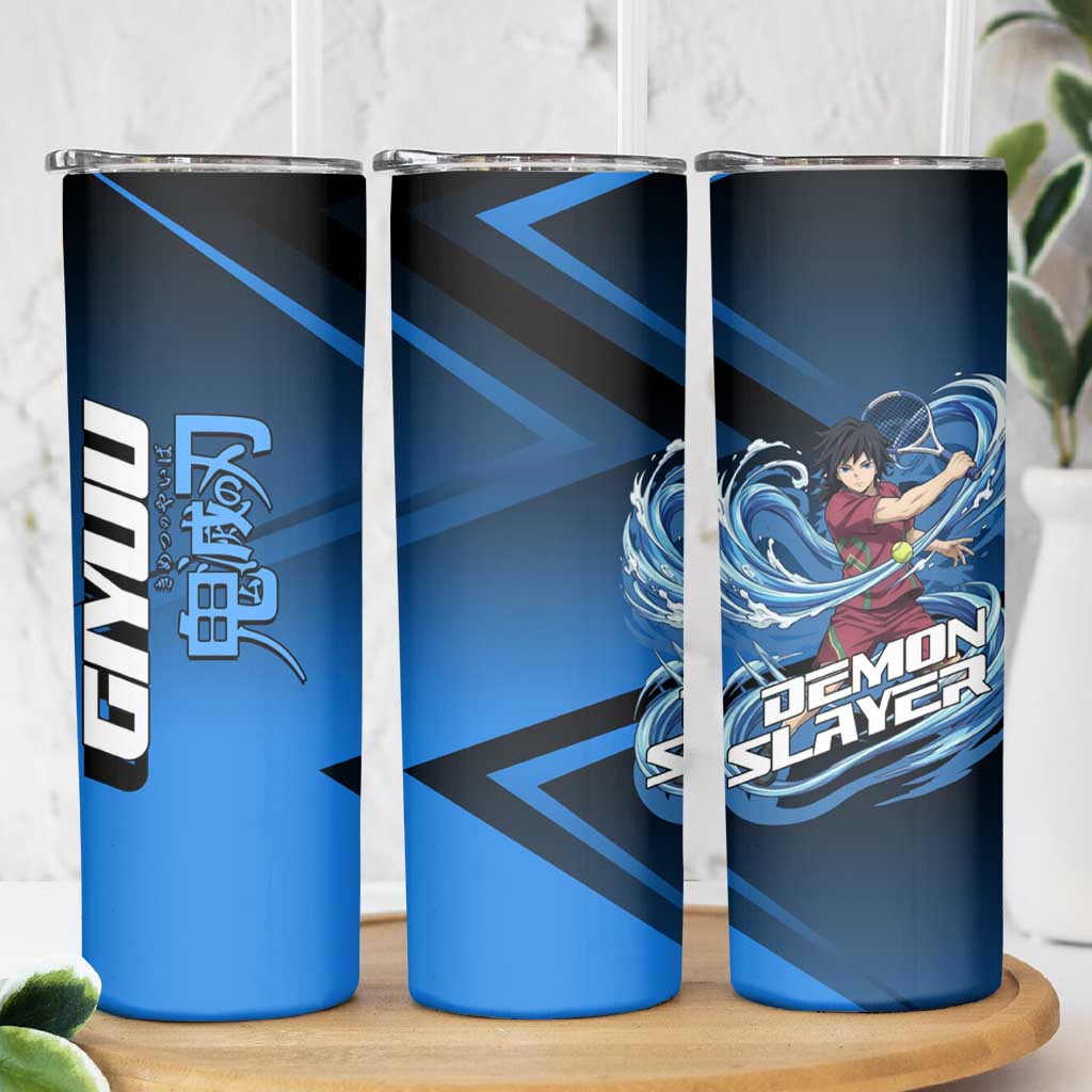 Giyuu Tomioka Water Serve Skinny Tumbler Sporty Anime Mashup Style