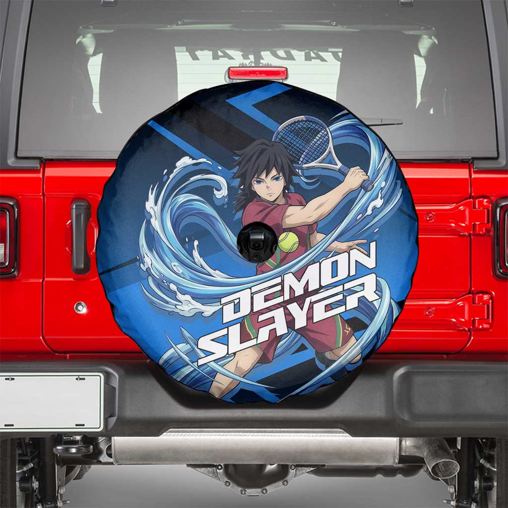 Giyuu Tomioka Water Serve Spare Tire Cover Sporty Anime Mashup Style
