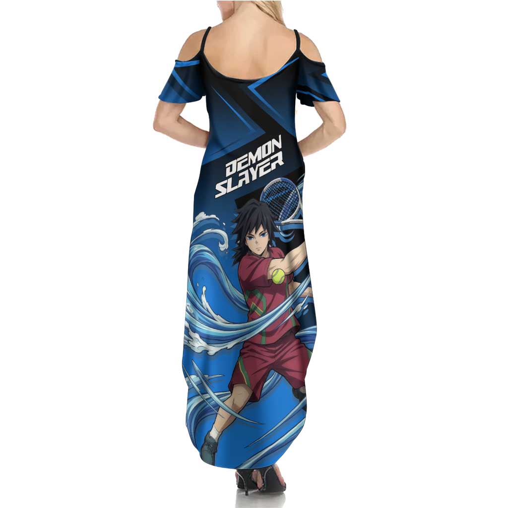 Giyuu Tomioka Water Serve Summer Maxi Dress Sporty Anime Mashup Style