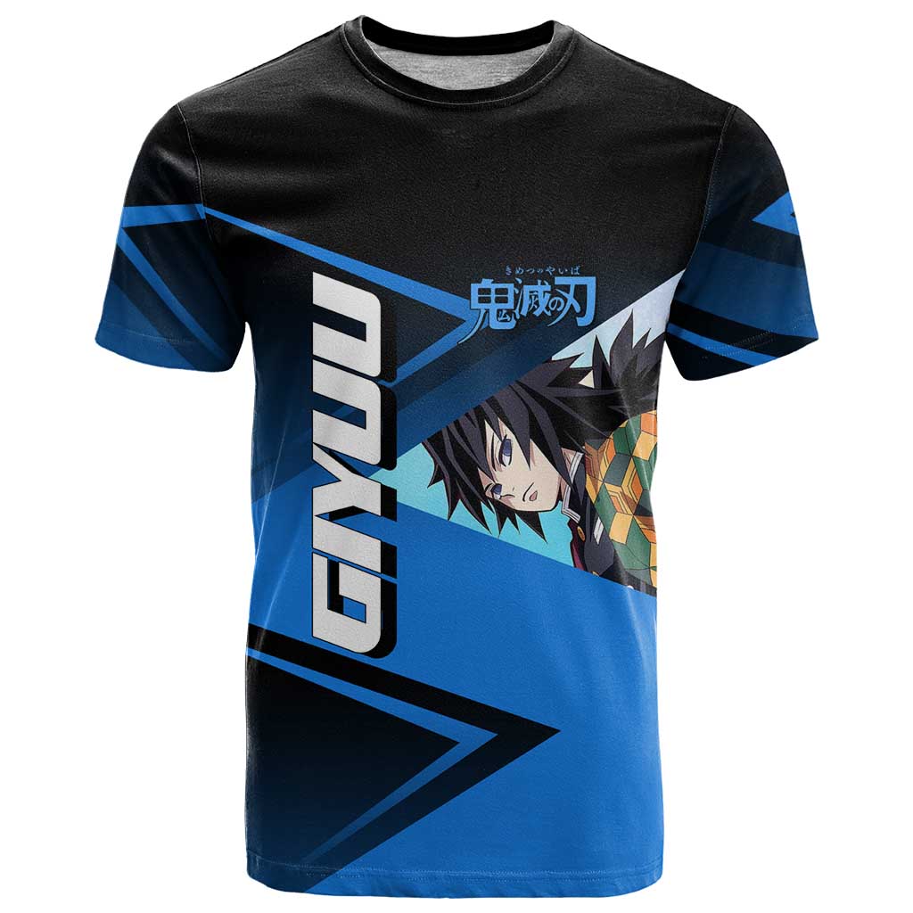 Giyuu Tomioka Water Serve T Shirt Sporty Anime Mashup Style