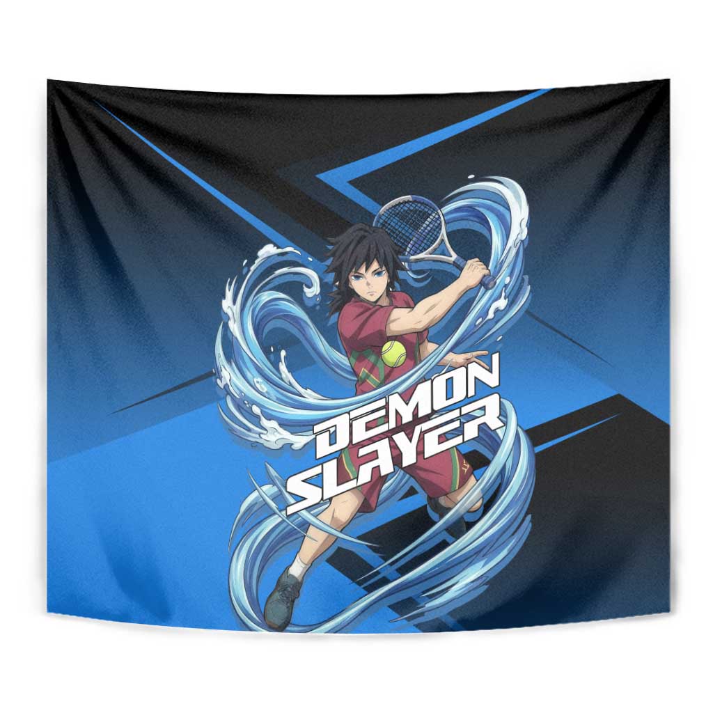 Giyuu Tomioka Water Serve Tapestry Sporty Anime Mashup Style