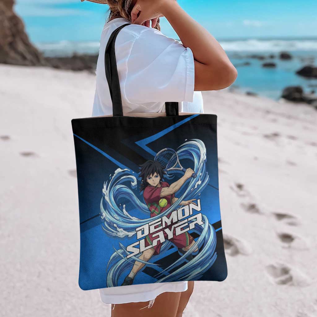 Giyuu Tomioka Water Serve Tote Bag Sporty Anime Mashup Style