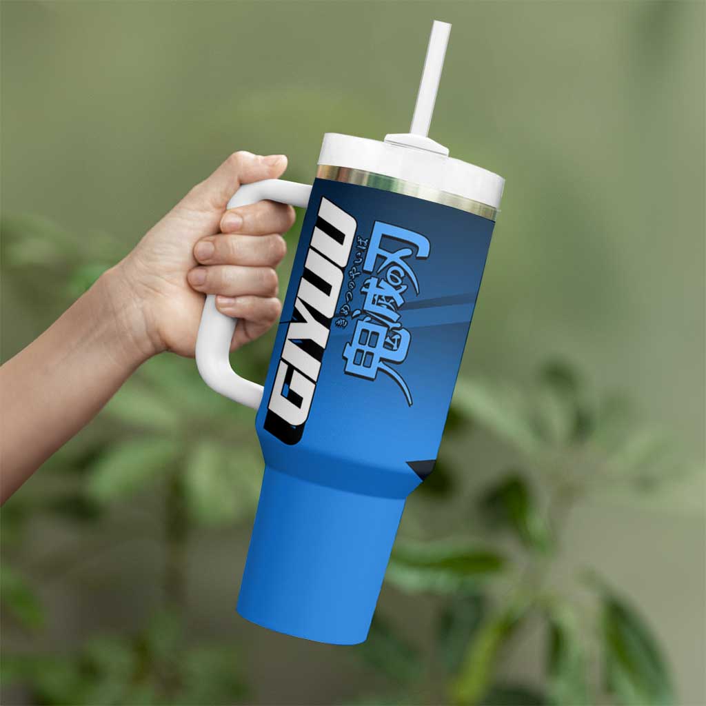 Giyuu Tomioka Water Serve Tumbler With Handle Sporty Anime Mashup Style
