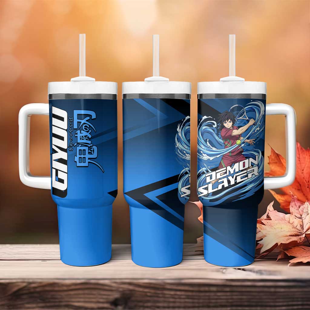 Giyuu Tomioka Water Serve Tumbler With Handle Sporty Anime Mashup Style