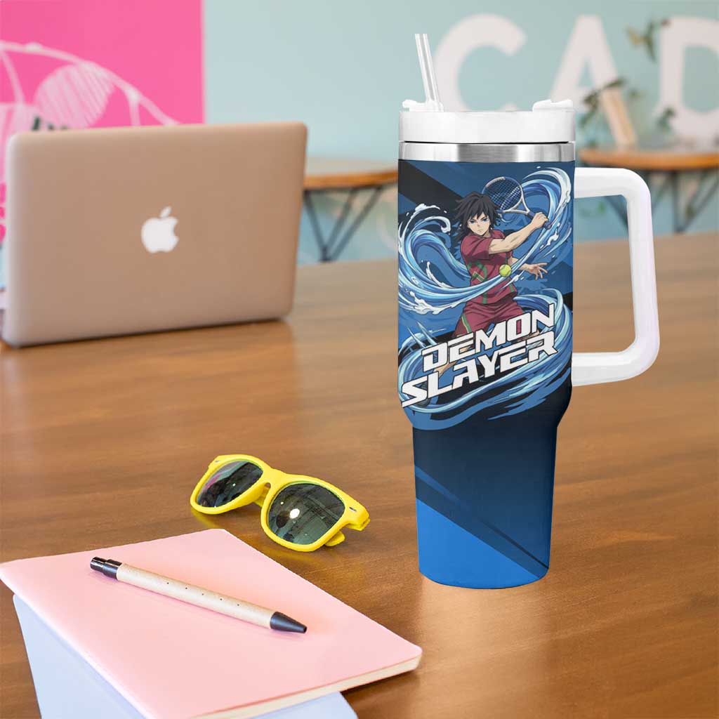 Giyuu Tomioka Water Serve Tumbler With Handle Sporty Anime Mashup Style