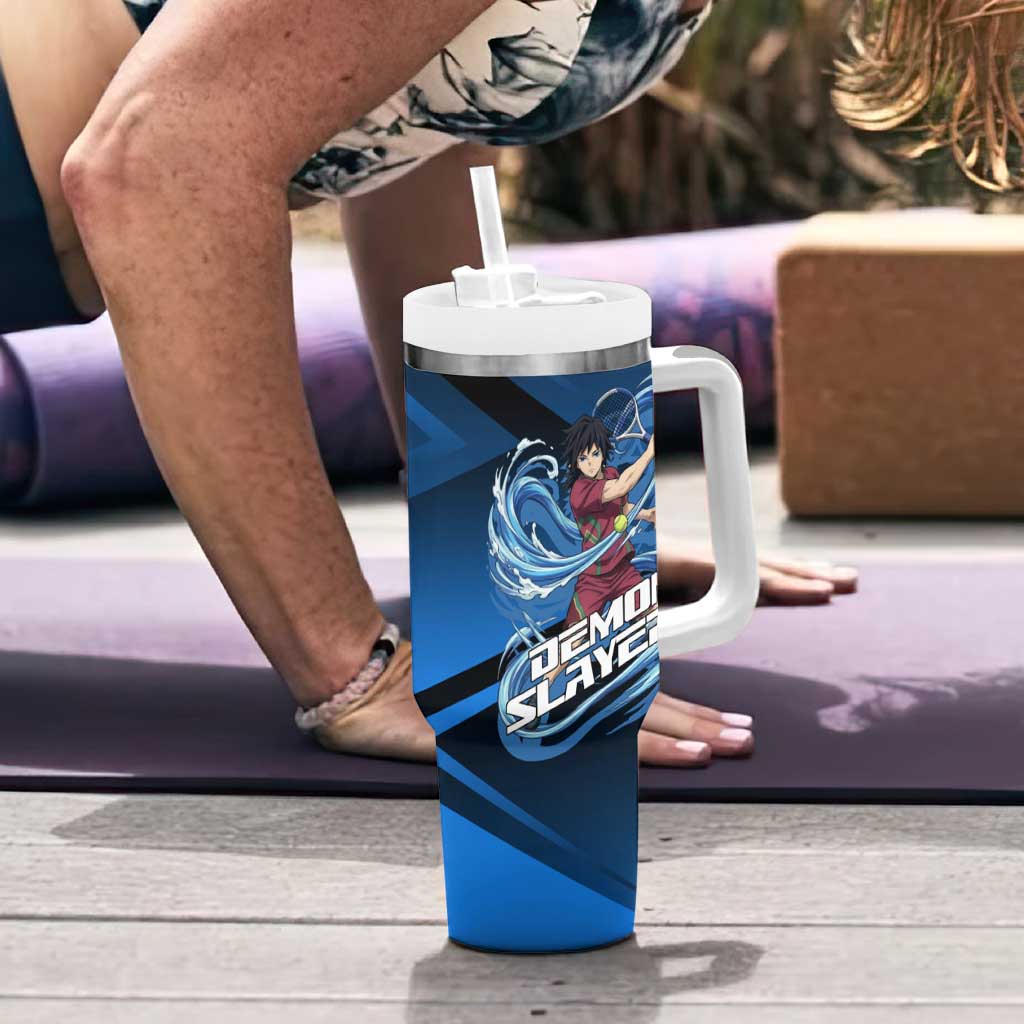 Giyuu Tomioka Water Serve Tumbler With Handle Sporty Anime Mashup Style