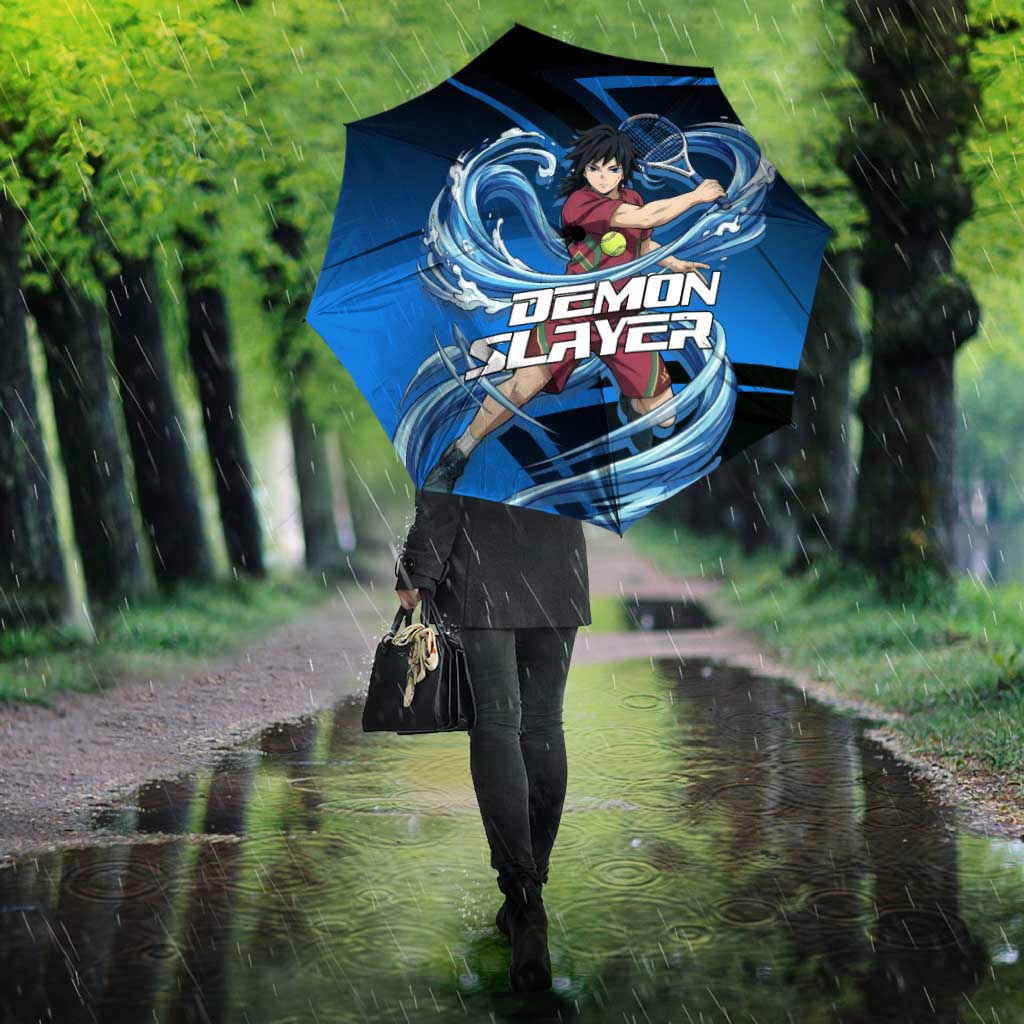 Giyuu Tomioka Water Serve Umbrella Sporty Anime Mashup Style