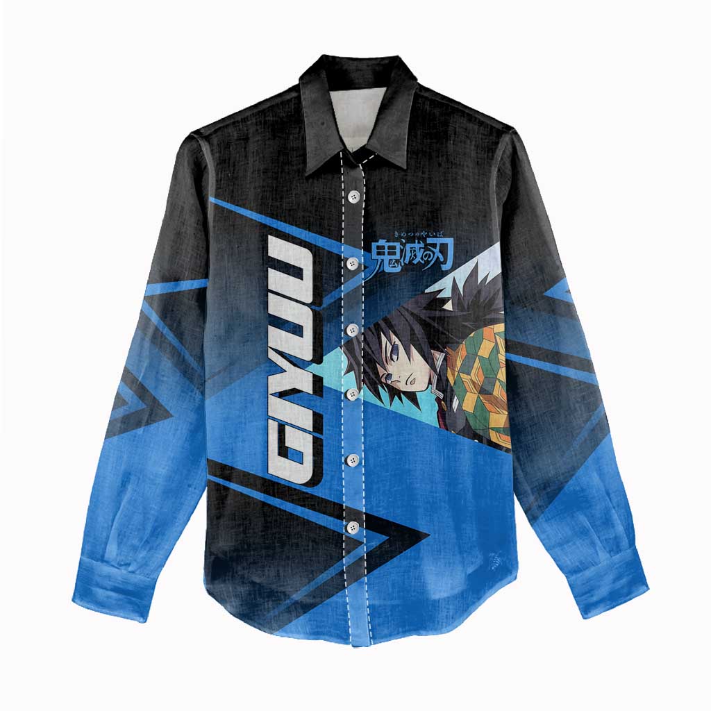 Giyuu Tomioka Water Serve Women Casual Shirt Sporty Anime Mashup Style