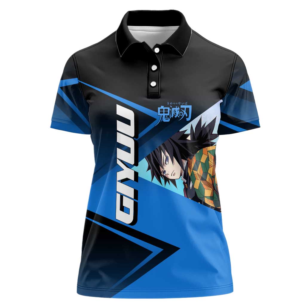 Giyuu Tomioka Water Serve Women Polo Shirt Sporty Anime Mashup Style