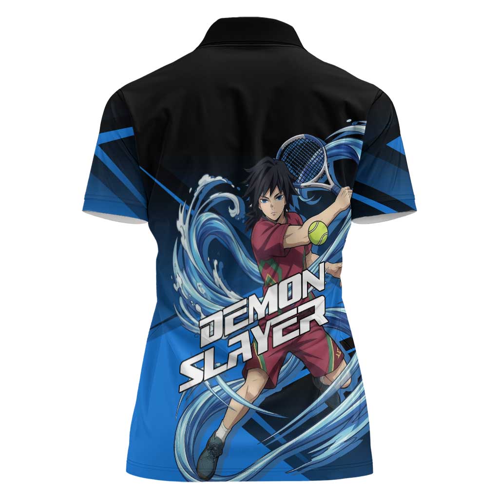Giyuu Tomioka Water Serve Women Polo Shirt Sporty Anime Mashup Style