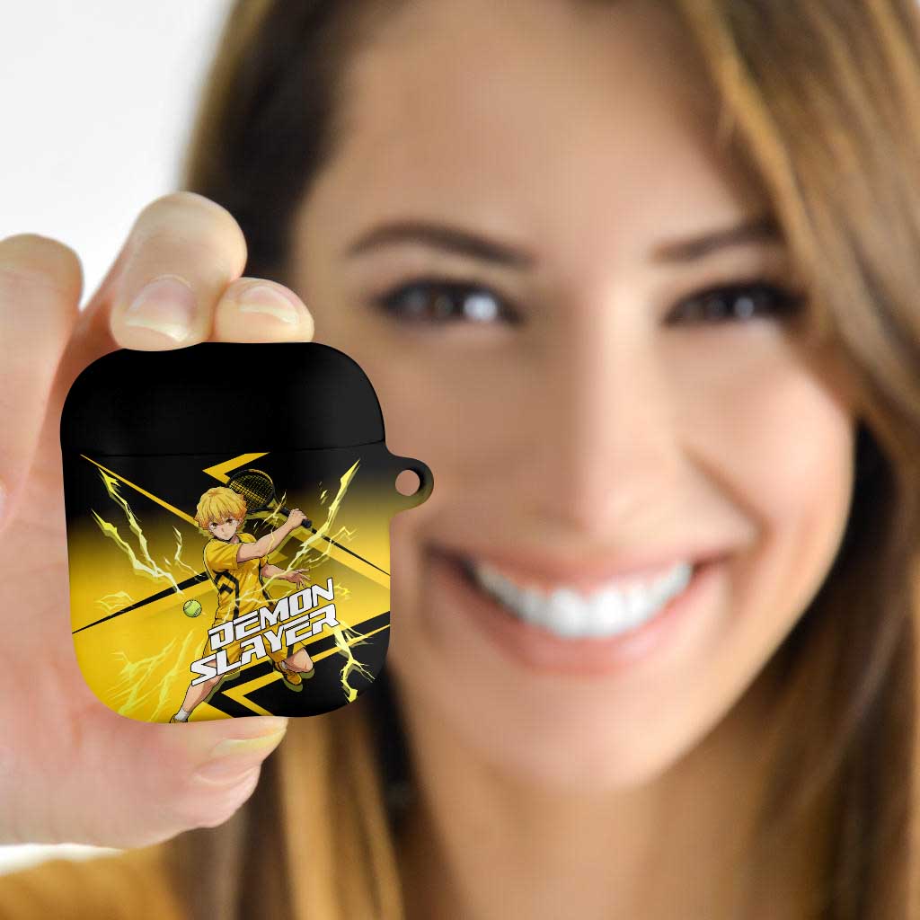 Zenitsu Agatsuma Thunder Smash AirPods Case Sporty Anime Mashup Style