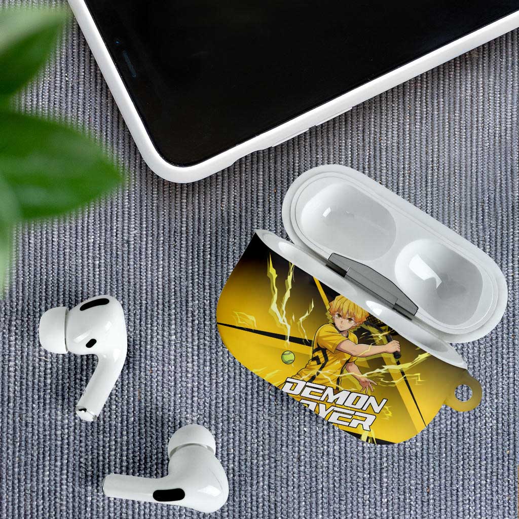 Zenitsu Agatsuma Thunder Smash AirPods Case Sporty Anime Mashup Style
