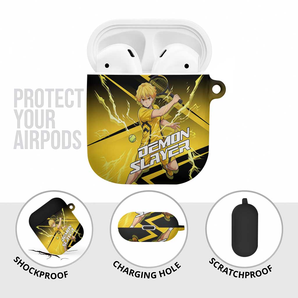 Zenitsu Agatsuma Thunder Smash AirPods Case Sporty Anime Mashup Style