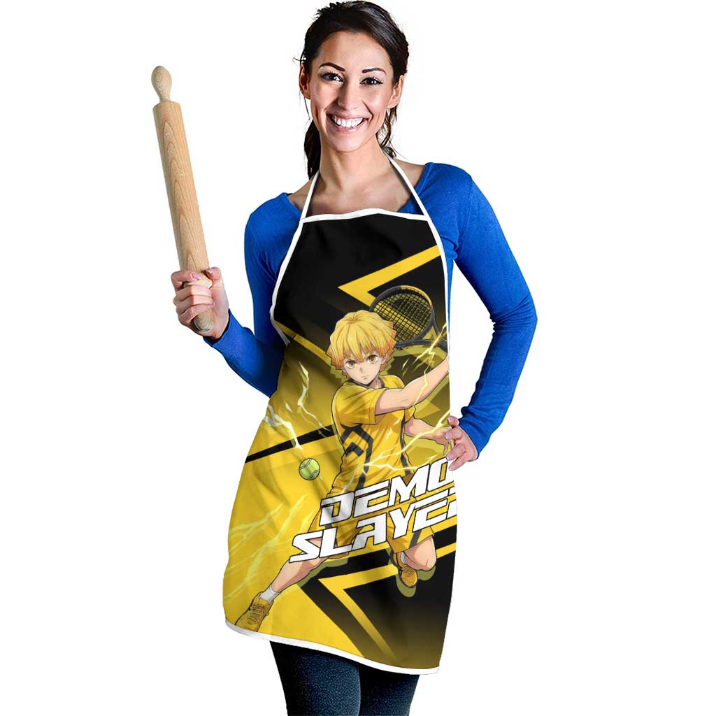 Zenitsu Agatsuma Thunder Smash Apron Sporty Anime Mashup Style