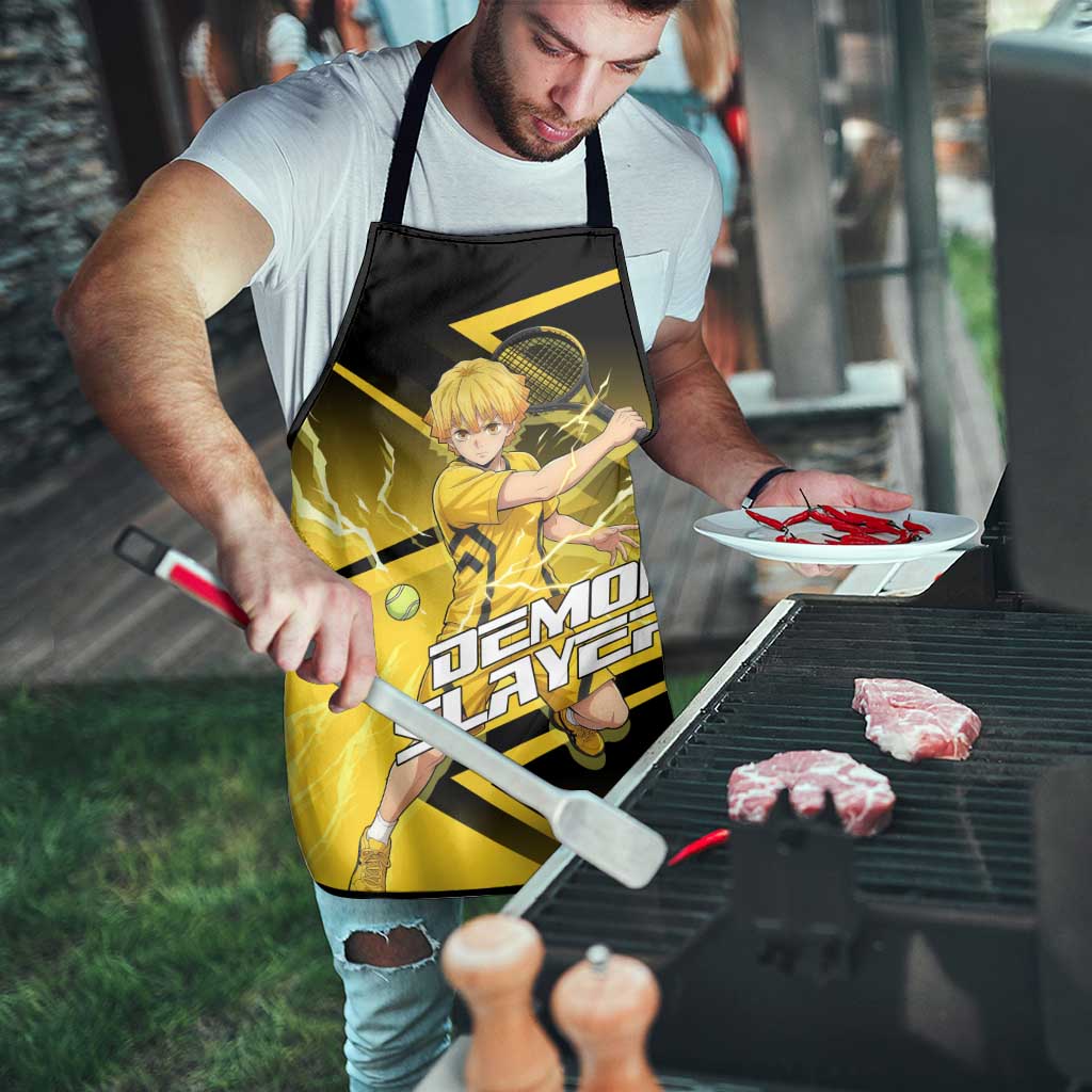 Zenitsu Agatsuma Thunder Smash Apron Sporty Anime Mashup Style