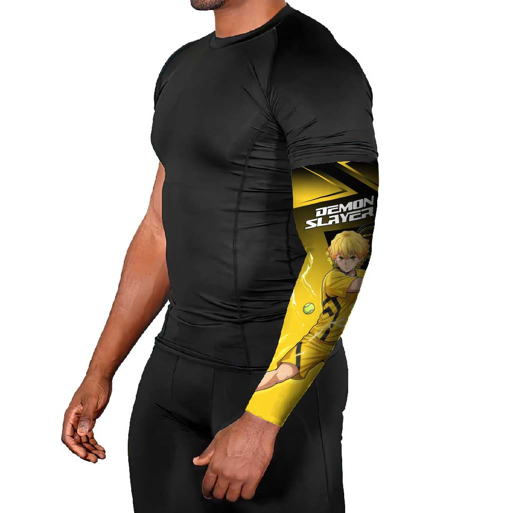 Zenitsu Agatsuma Thunder Smash Arm Sleeves Sporty Anime Mashup Style