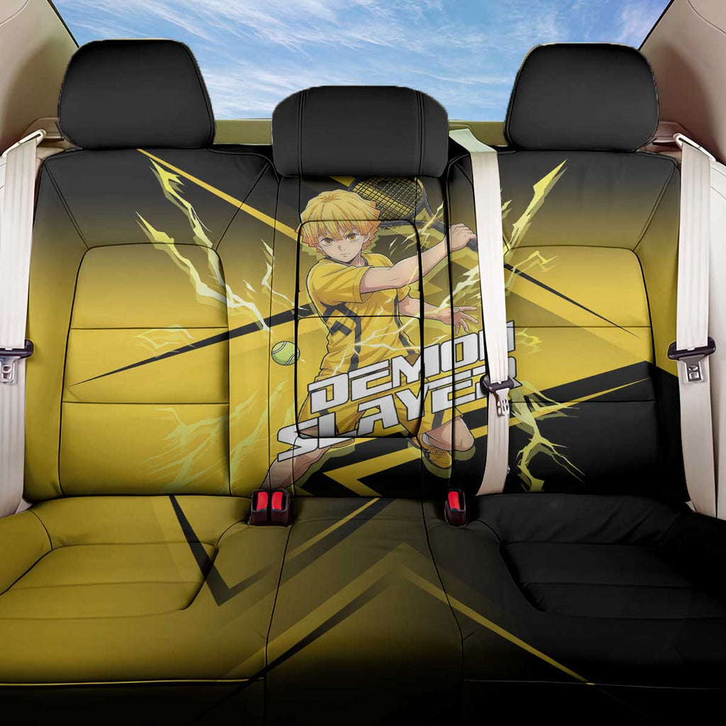 Zenitsu Agatsuma Thunder Smash Back Car Seat Cover Sporty Anime Mashup Style