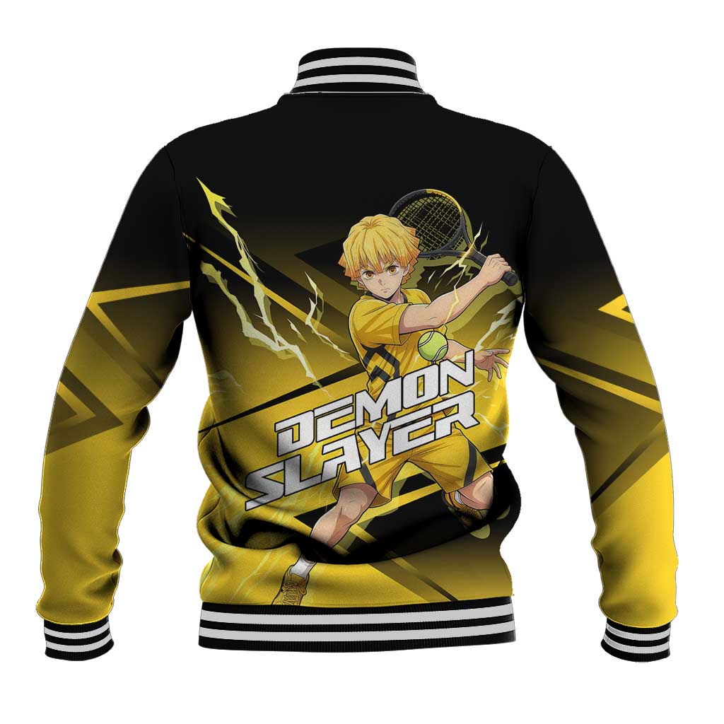 Zenitsu Agatsuma Thunder Smash Baseball Jacket Sporty Anime Mashup Style