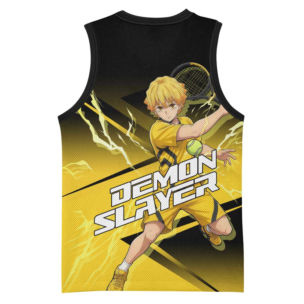 Zenitsu Agatsuma Thunder Smash Basketball Jersey Sporty Anime Mashup Style