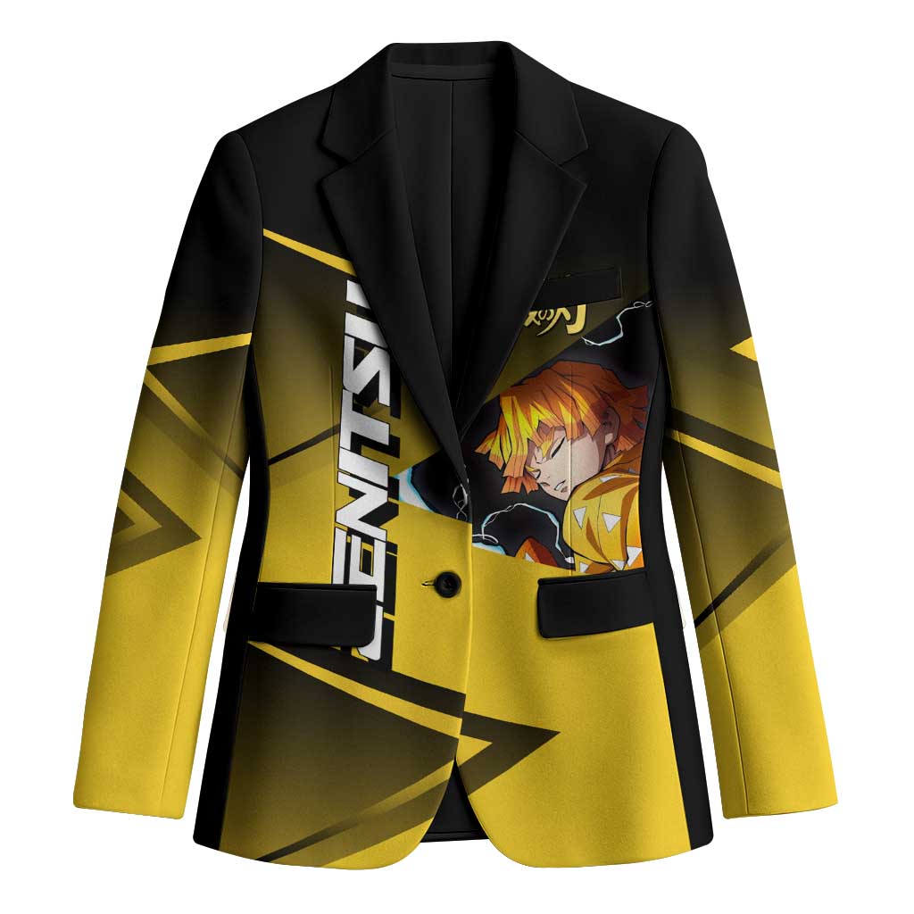 Zenitsu Agatsuma Thunder Smash Blazer Sporty Anime Mashup Style