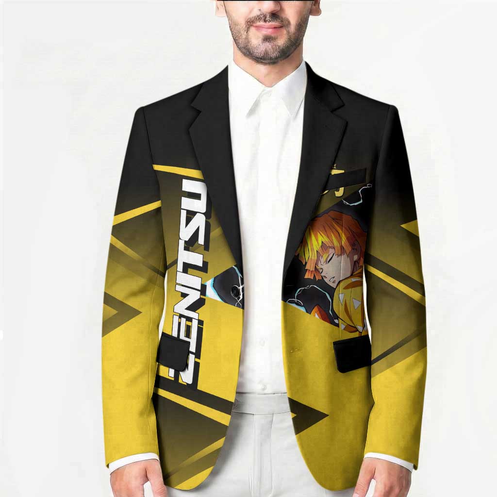 Zenitsu Agatsuma Thunder Smash Blazer Sporty Anime Mashup Style