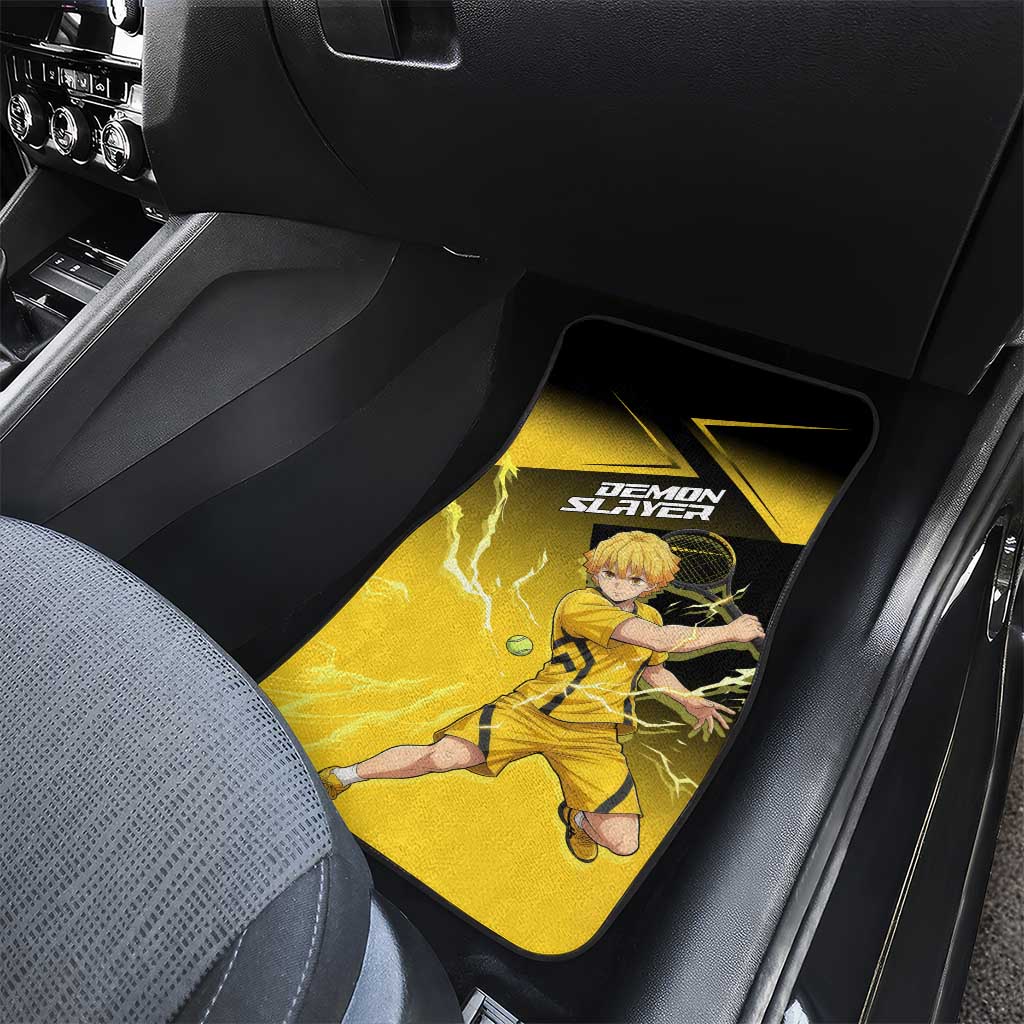 Zenitsu Agatsuma Thunder Smash Car Mats Sporty Anime Mashup Style