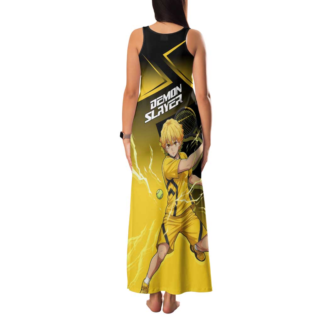 Zenitsu Agatsuma Thunder Smash Family Matching Tank Maxi Dress and Hawaiian Shirt Sporty Anime Mashup Style