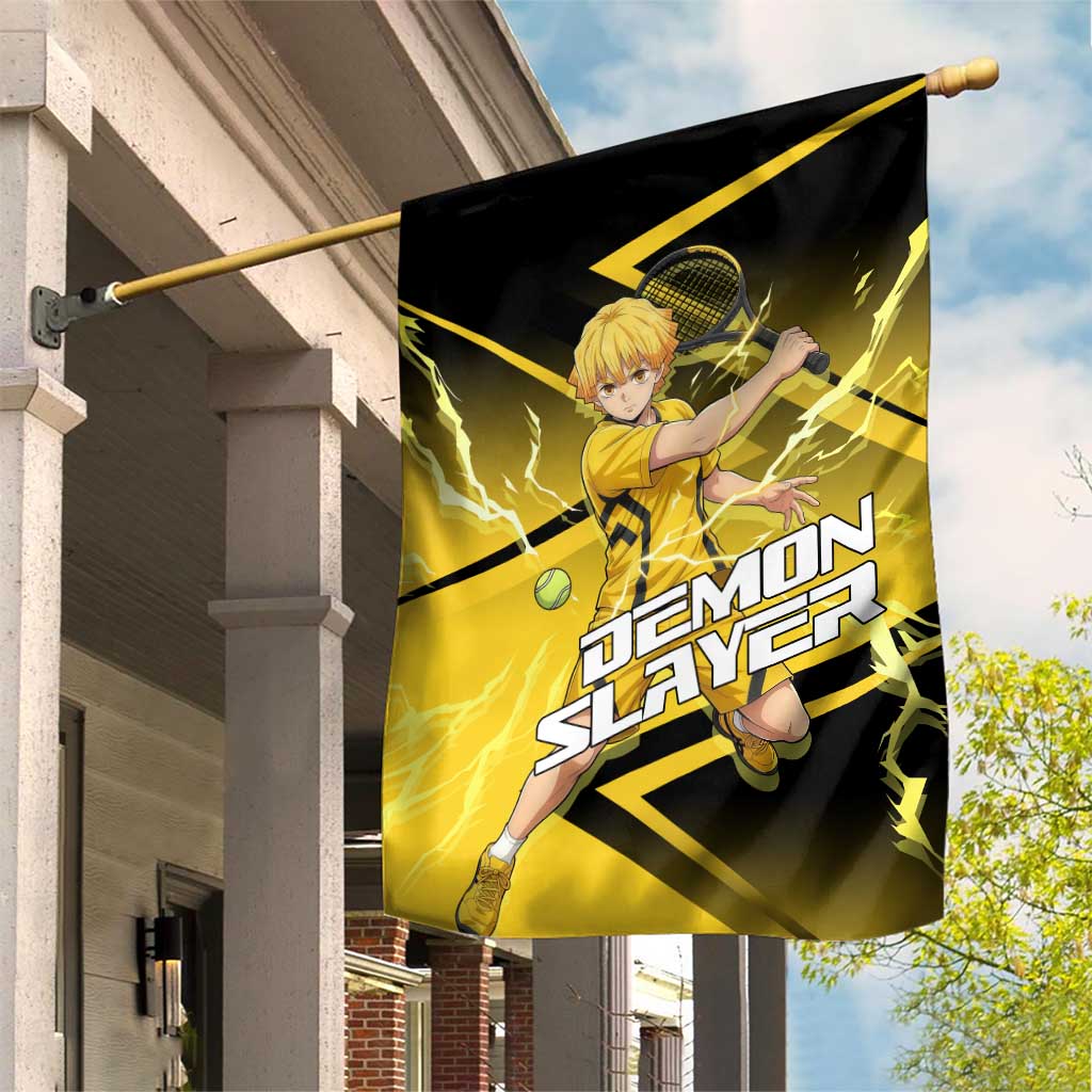 Zenitsu Agatsuma Thunder Smash Garden Flag Sporty Anime Mashup Style
