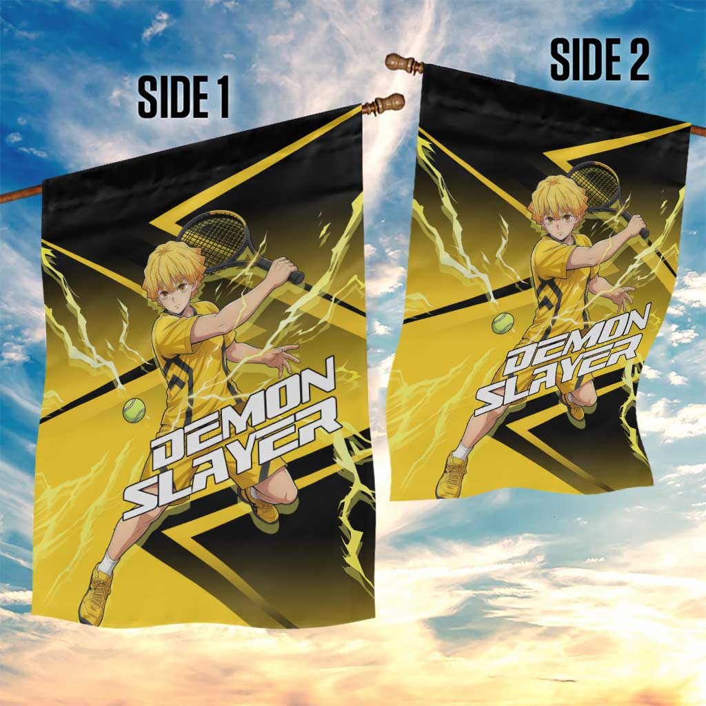 Zenitsu Agatsuma Thunder Smash Garden Flag Sporty Anime Mashup Style