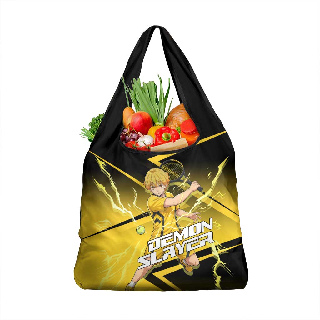 Zenitsu Agatsuma Thunder Smash Grocery Bag Sporty Anime Mashup Style